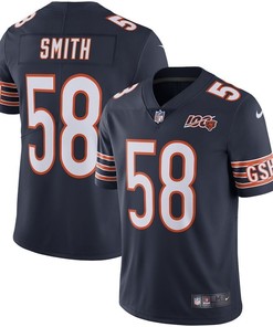 Chicago Bears Roquan Smith Navy Nfl 100th Season Jersey