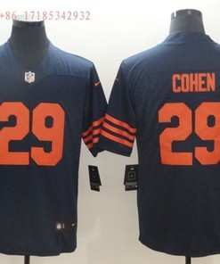 Chicago Bears Tarik Cohen #29 Nfl 2020 Navy Jersey Jersey