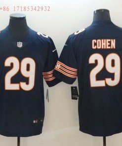 Chicago Bears Tarik Cohen #29 Nfl 2020 Navy Jersey Jersey