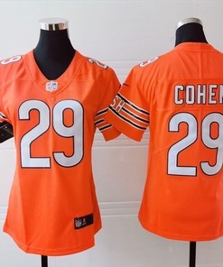 Chicago Bears Tarik Cohen #29 Nfl 2020 Orange Womens Jersey