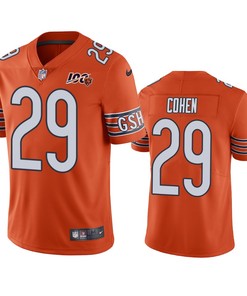 Chicago Bears Tarik Cohen Orange 100th Season Vapor Limited Jersey