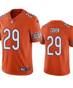 Chicago Bears Tarik Cohen Orange Vapor Limited Jersey
