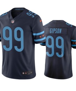 Chicago Bears Trevis Gipson Navy City Edition Vapor Limited Jersey