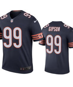 Chicago Bears Trevis Gipson Navy Color Rush Legend Jersey