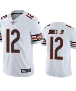 Chicago Bears Velus Jones Jr. 12 White Vapor Limited Jersey