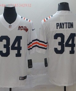 Chicago Bears Walter Payton #34 Nfl 100 2020 White Jersey Jersey