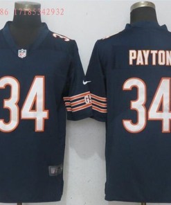 Chicago Bears Walter Payton #34 Nfl 2020 Navy Jersey Jersey
