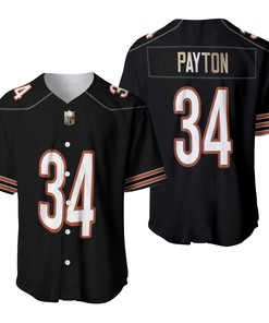 Chicago Bears Walter Payton #34 Nfl American Football Legacy Vintage Navy 3d Designed Allover Gift For Bears Fans Baseball Jersey