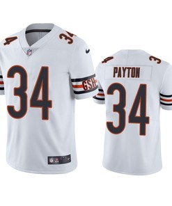 Chicago Bears Walter Payton 34 White Vapor Limited Jersey