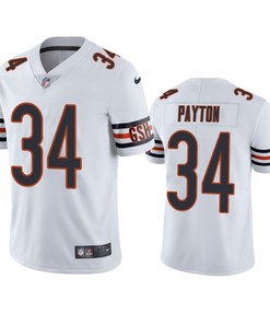 Chicago Bears Walter Payton White Vapor Limited Jersey