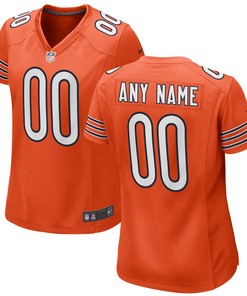 Chicago Bears Womens Alternate Custom Game Jersey Orange Custom Jerseys Nfl