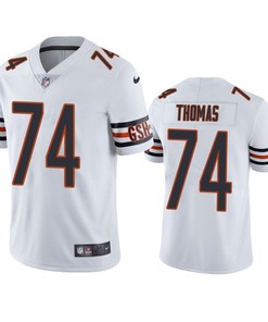 Chicago Bears Zachary Thomas 74 White Vapor Limited Jersey
