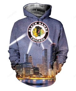Chicago Blackhawks 3D Hoodie Zip Hoodie 02