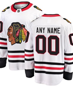 Chicago Blackhawks Fanatics Branded Away Breakaway Custom Jersey White Custom Jerseys Nhl