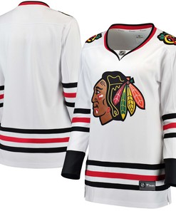 Chicago Blackhawks Fanatics Branded Womens Away Breakaway Jersey - White Nhl