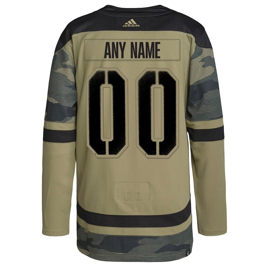 Chicago Blackhawks Military Appreciation Team Custom Practice Jersey - Camo