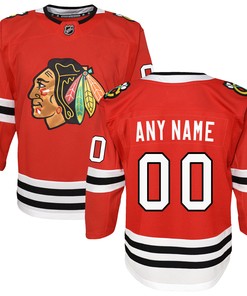 Chicago Blackhawks Premier Custom Jersey - Red Custom Jerseys Nhl