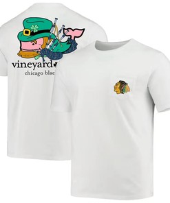 Chicago Blackhawks Vineyard Vines St. Patrick's Day T-Shirt - White