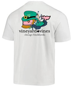 Chicago Blackhawks Vineyard Vines St. Patrick's Day T-Shirt - White