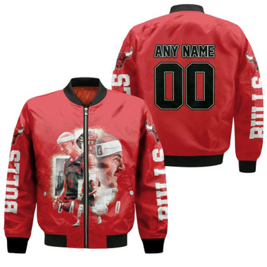 Chicago Bulls Alex Caruso 6 NBA Point Guard Basketball Player Red Gift With Custom Name Number For Bulls Fans Bomber Jacket