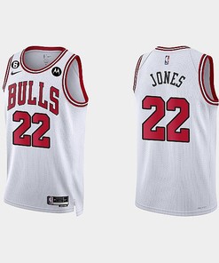 Chicago Bulls Carlik Jones 22 2022-23 Association Edition White Men Jersey Swingman