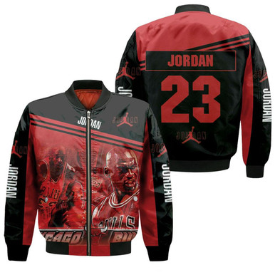 Chicago Bulls Michael Jordan 23 Bomber Jacket Model 1110