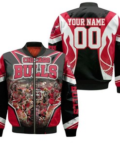 Chicago Bulls Michael Jordan Legendary For Fans Personalized Bomber Jacket Model 1126