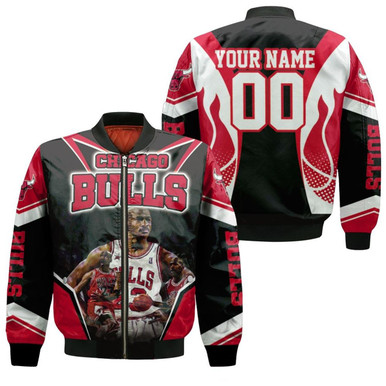 Chicago Bulls Michael Jordan Legendary Personalized Bomber Jacket Model 1128
