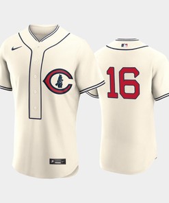 Chicago Cubs 2022-23 Field of Dreams Cream 16 Patrick Wisdom Jersey