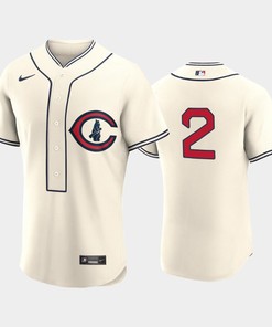 Chicago Cubs 2022-23 Field of Dreams Cream 2 Nico Hoerner Jersey