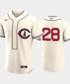 Chicago Cubs 2022-23 Field of Dreams Cream 28 Kyle Hendricks Jersey