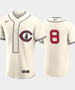 Chicago Cubs 2022-23 Field of Dreams Cream 8 Ian Happ Jersey