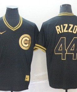 Chicago Cubs Anthony Rizzo #44 2020 Mlb Black Jersey