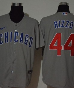 Chicago Cubs Anthony Rizzo #44 2020 Mlb Grey Jersey