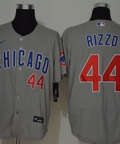 Chicago Cubs Anthony Rizzo #44 2020 Mlb Grey Jersey