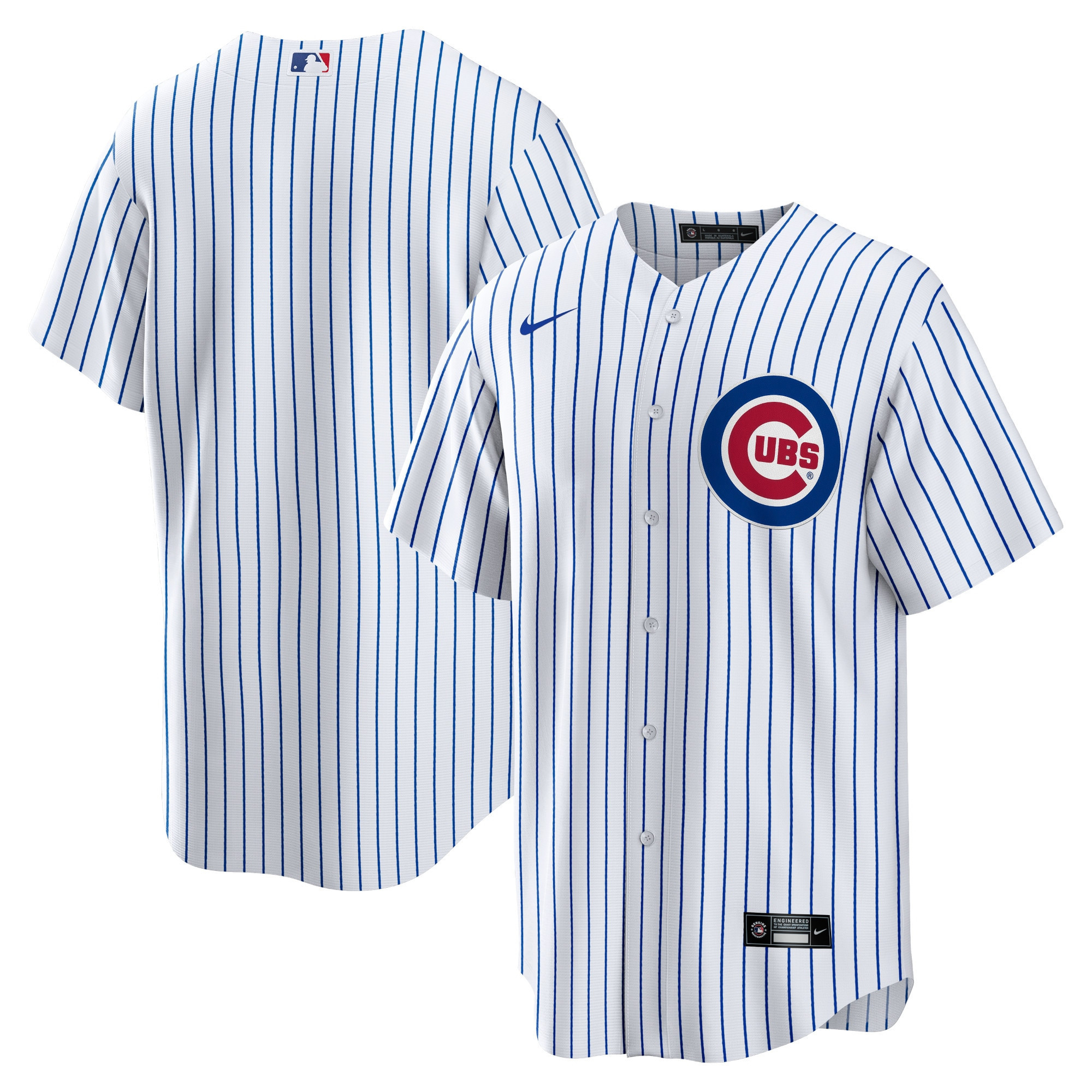Chicago Cubs Home Blank Replica Jersey - White Mlb