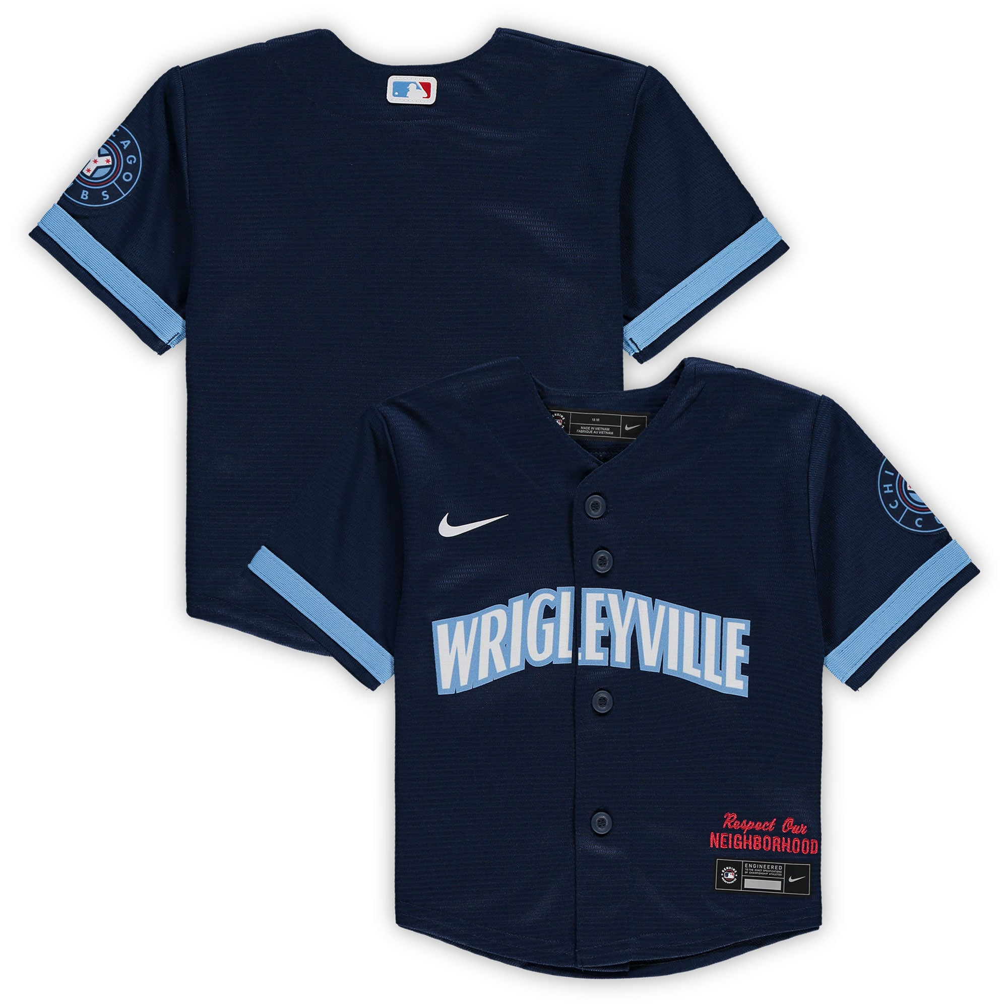 Chicago Cubs Infant 2021 Mlb City Connect Replica Jersey - Navy