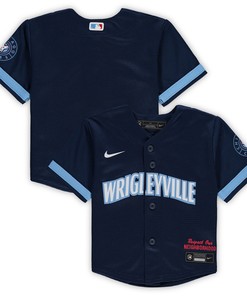 Chicago Cubs Infant 2021 Mlb City Connect Replica Jersey - Navy