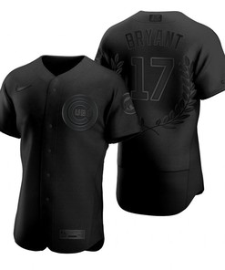 Chicago Cubs Kris Bryant #17 2020 Mlb Black Jersey