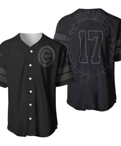 Chicago Cubs Kris Bryant 17 2020 Mlb Black Jersey Inspired Style Baseball Jersey