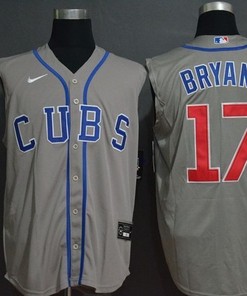 Chicago Cubs Kris Bryant 17 2020 Mlb Grey Jersey