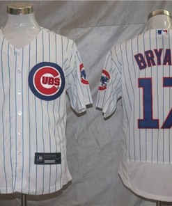 Chicago Cubs Kris Bryant #17 2020 Mlb White Jersey