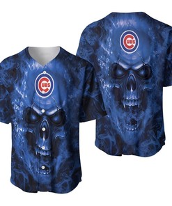 Chicago Cubs Mlb Fan Skull Baseball Jersey