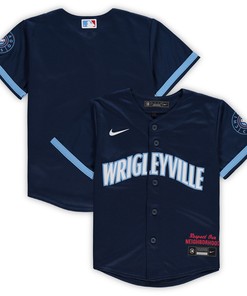 Chicago Cubs Preschool 2021 Mlb City Connect Replica Team Jersey - Navy Mlb Ver 1