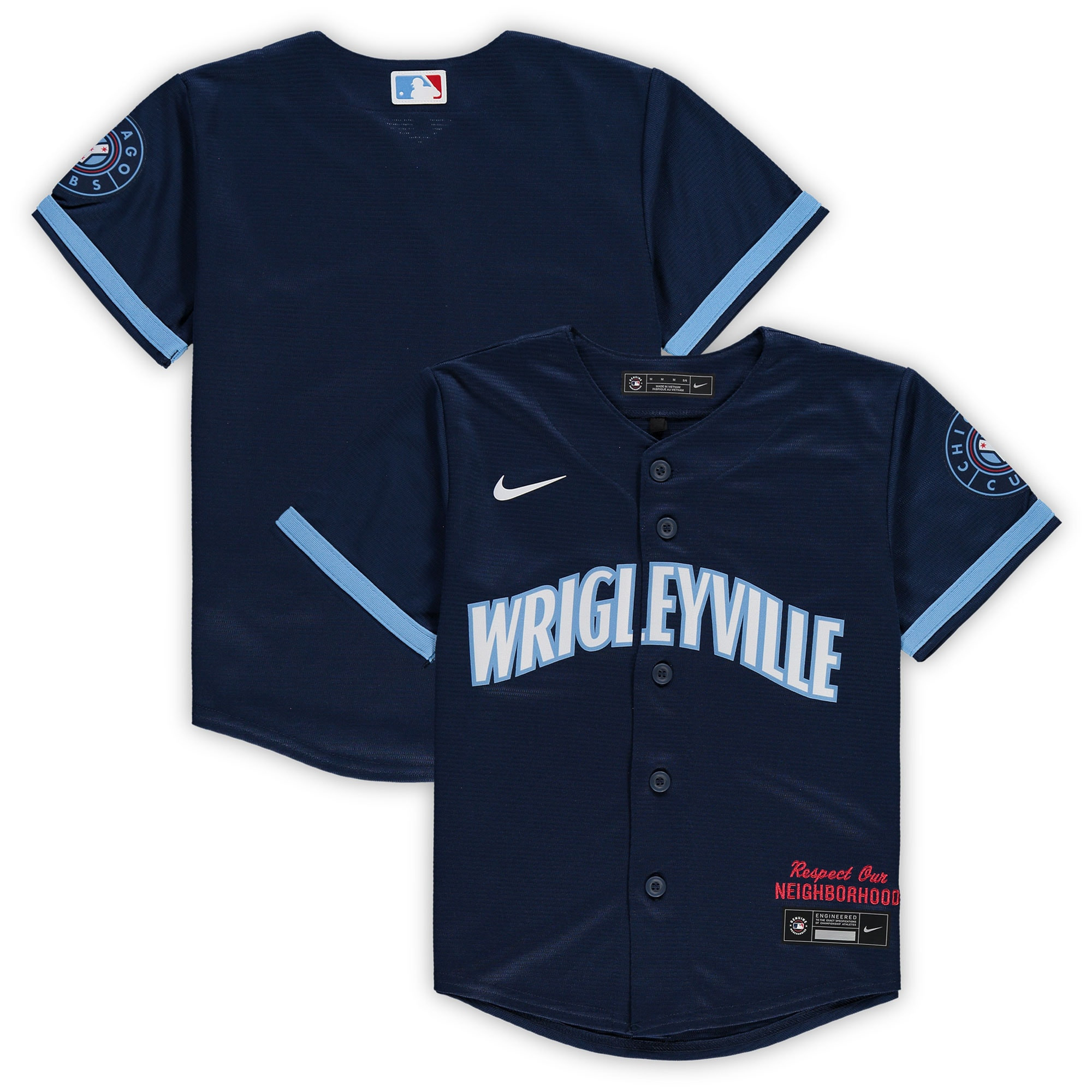 Chicago Cubs Preschool 2021 Mlb City Connect Replica Team Jersey - Navy Mlb Ver 1