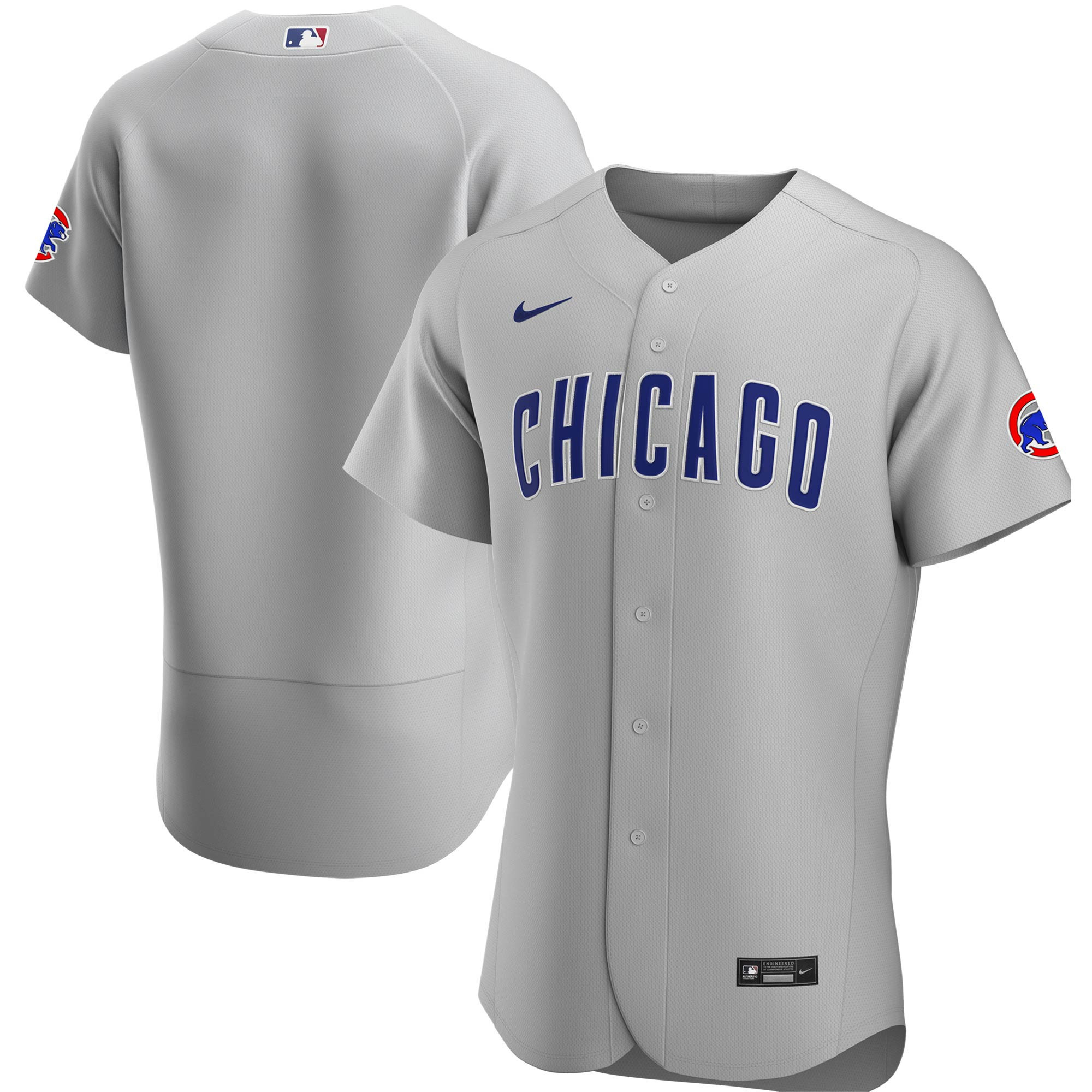 Chicago Cubs Road Authentic Team Jersey - Gray Mlb