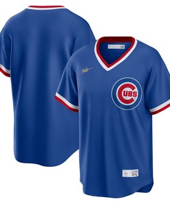 Chicago Cubs Road Cooperstown Collection Team Jersey Royal Mlb