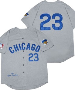 Chicago Cubs Ryne Sandberg #23 2020 Mlb Grey Jersey