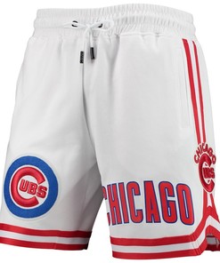 Chicago Cubs Team Logo Shorts - White, Men