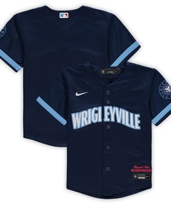 Chicago Cubs Toddler 2021 Mlb City Connect Replica Team Jersey - Navy